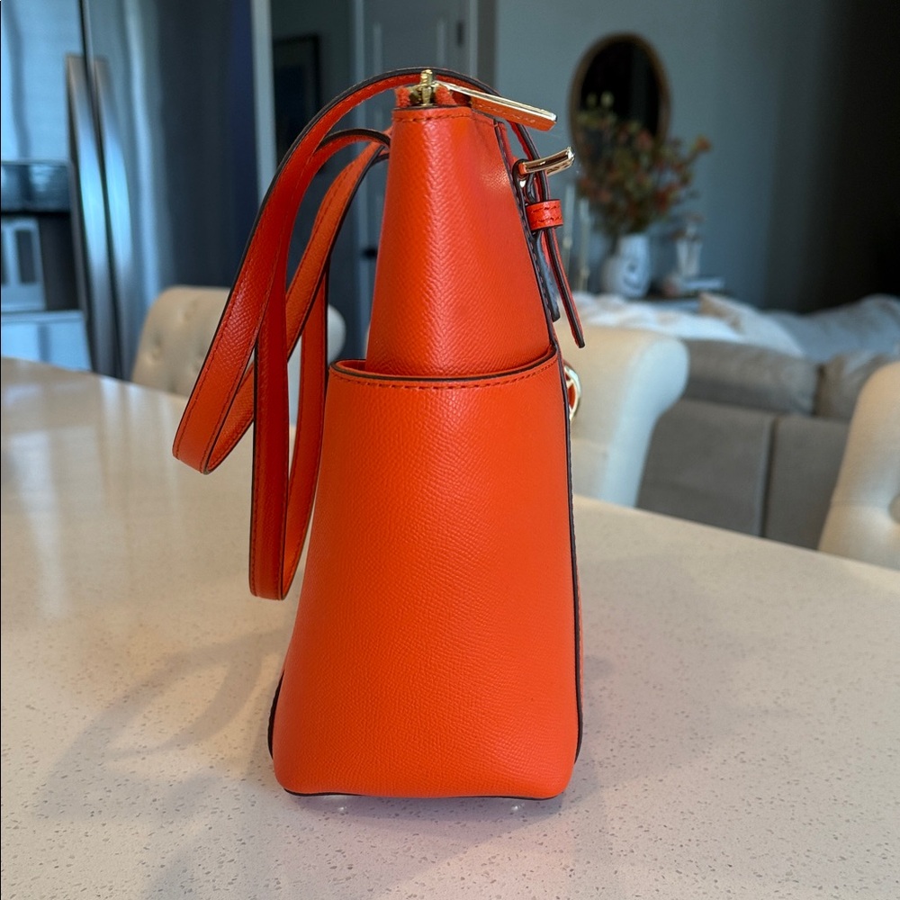Michael Kors Vibrant Orange Tote - Picture 6 of 6